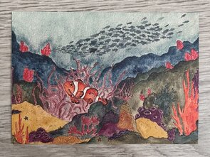 Wildgardens Postcard - clownfish