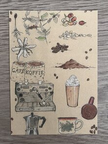 Wildgardens Postcard - Coffee