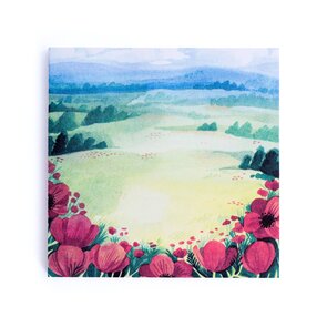 Wild Pencil Studio Sticky Notes - Poppy Meadow