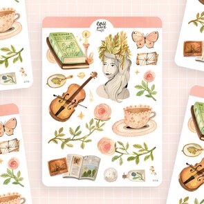 Wild Pencil Studio Planner sticker sheet - Light Academia
