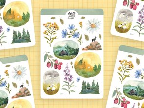 Wild Pencil Studio Planner sticker sheet - Summer in the Tatra Mountains