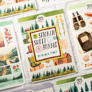 Wild Pencil Studio Planner sticker sheet BUNDLE - Hiking Trip