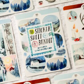 Wild Pencil Studio Planner sticker sheet BUNDLE - Winder Wonderland
