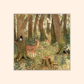 Asia Spettel 12x12 Postcard - Spring Forest