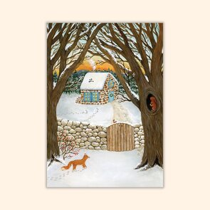 Asia Spettel A6 Postcard - Winter Sunset