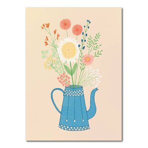 Studio Kvinna A6 Postcard - Flowers