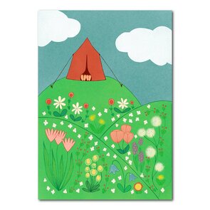 Studio Kvinna A6 Postcard - Flower meadow