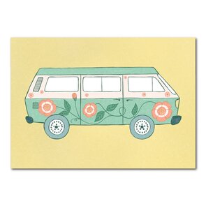 Studio Kvinna A6 Postcard - Gone camping