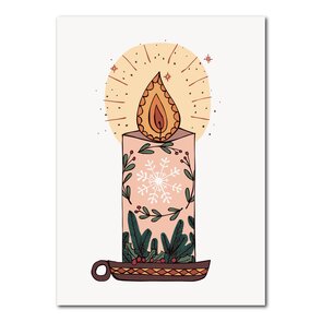 Studio Kvinna A6 Postcard - Candle