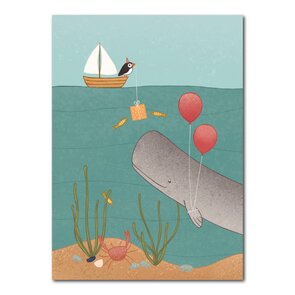 Studio Kvinna A6 Postcard - Underwater party