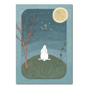 Studio Kvinna A6 Postcard - Stargazer