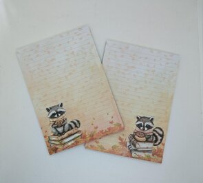 A5 Notepad Racoon 2.0 - by StationeryParlor