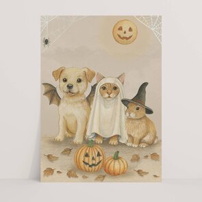 Postkarte Halloween - Appeloogje