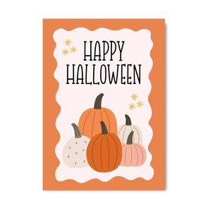 Postkarte Only Happy Things | Happy Halloween
