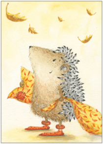 Postcard | Hedgehog on their way to hibernation