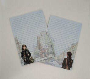 A5 Notepad London Girl - by StationeryParlor