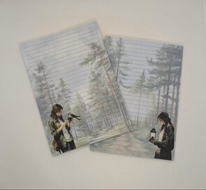 A5 Notepad Forest Girl - by StationeryParlor