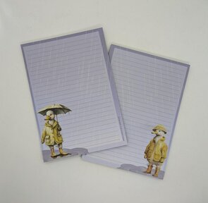A5 Notepad Rain Duck - by StationeryParlor