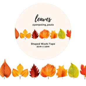 Leaves SHAPED Washi Tape by Penpaling Paula