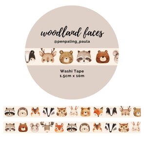Washi Tape Woodland Faces by Penpaling Paula