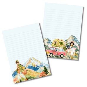 Illustrated Letter Pad Camping by Penpaling Paula