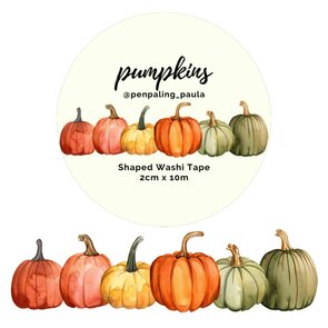 Pumpkins SHAPED Washi Tape by Penpaling Paula