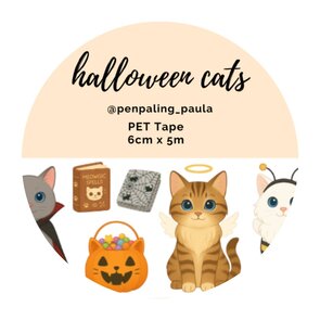 Halloween Cats - PRE-CUT PET-tape by Penpaling Paula