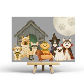 Halloween Dogs Postcard by Penpaling Paula