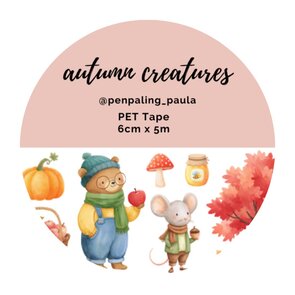 Autumn Creatures - PRE-CUT PET-tape by Penpaling Paula