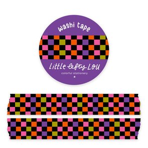 Halloween checkered Washi Tape - Little Lefty Lou 