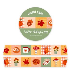 Autumn patchwork Washi Tape - Little Lefty Lou 