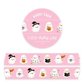 Pink Ghosts Washi Tape - Little Lefty Lou 