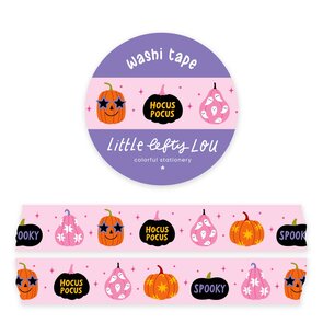 Pink Spooky Pumpkins Washi Tape - Little Lefty Lou 