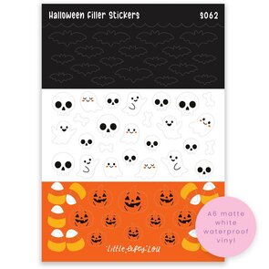 Halloween Filler A6 Stickers - Little Lefty Lou