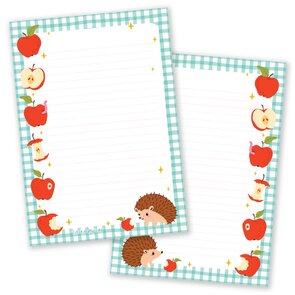 A5 Hedgehog Letter Writing Notepad - Little Lefty Lou