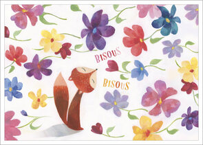 Aurélie Blanz Postcard - bisous 