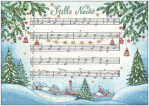 Postcard Kristiana Heinemann | Stille Nacht (Noten)