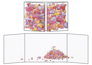 Cache-Cache Fold-out Postcards - Sophie Turrel - Many Hearts
