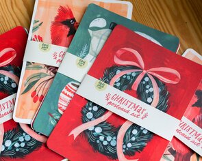 Wild Pencil Studio Set of 3 Postcards - Christmas