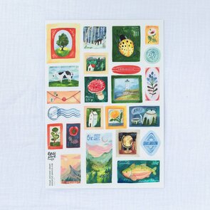 Wild Pencil Studio Vinyl sticker sheet - Stamps