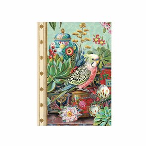 Illustrated little notebook Gwenaëlle Trolez Créations - Parrot Tea Box