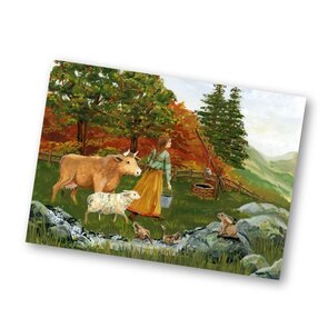 A6 Postkarte Esther Bennink - In de bergen