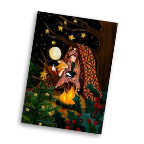 A6 Postkarte Esther Bennink - Kerst In het Bos