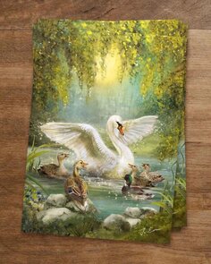 A fairytale postcard from Iris Esther - The Ugly Duckling – Becoming a Swan