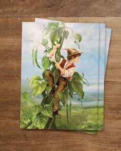 A fairytale postcard from Iris Esther - Jack and the Beanstalk