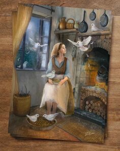 A fairytale postcard from Iris Esther - Cinderella 