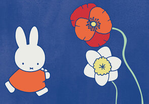 Nijntje Miffy Postkarte | Bloem