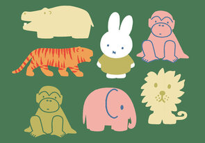 Nijntje Miffy Postkarte | Dierentuin