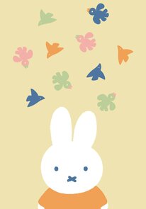 Nijntje Miffy Postkarte | Met vogels