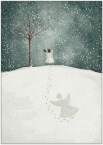 Postcard Maja Lindberg | Snow angels